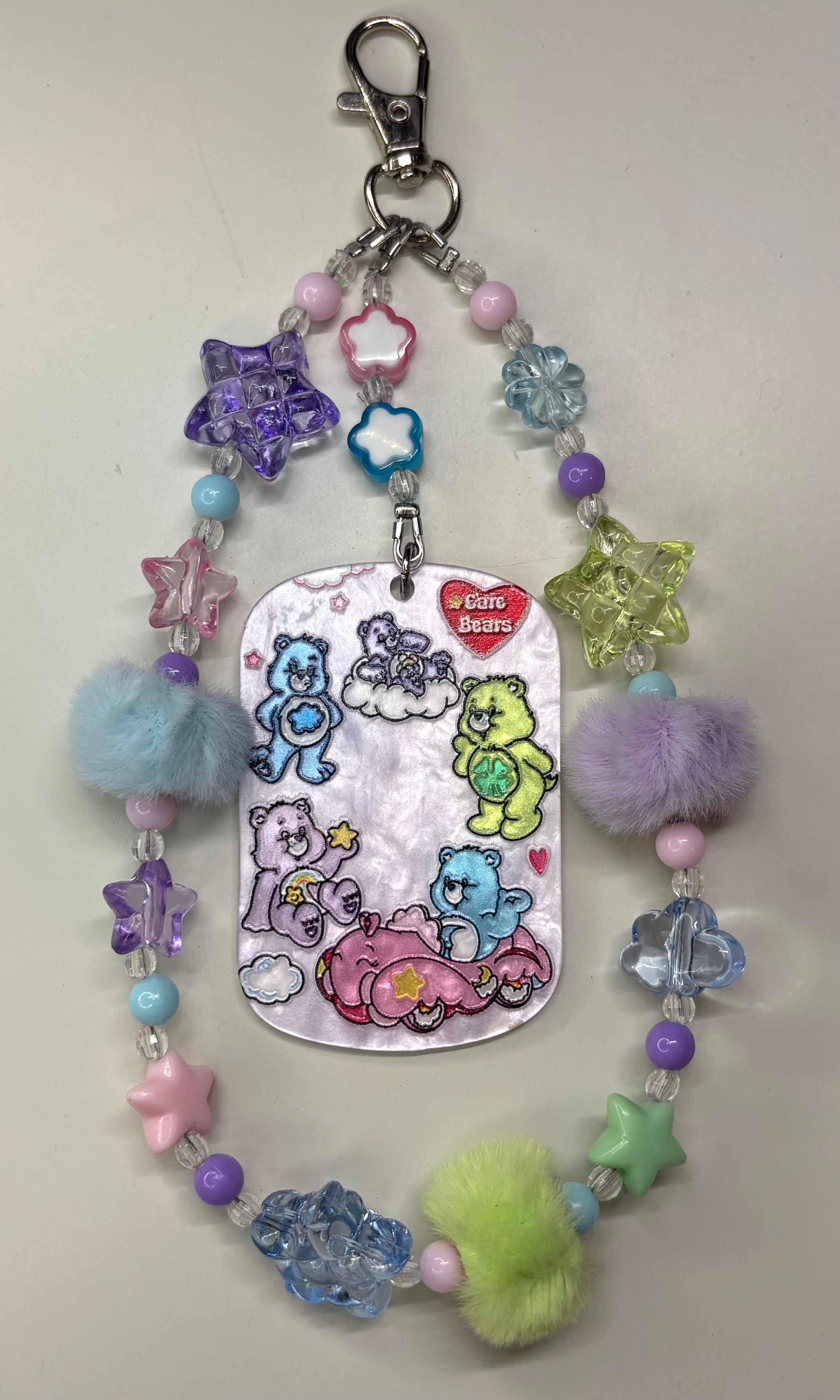 Care-A-Lot Vibes: Care Bears Beaded Bag Charm 🌈