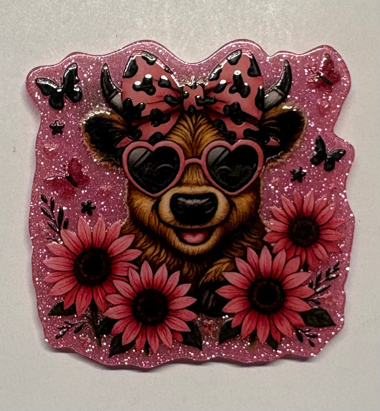 Sunflower Cow Magnet