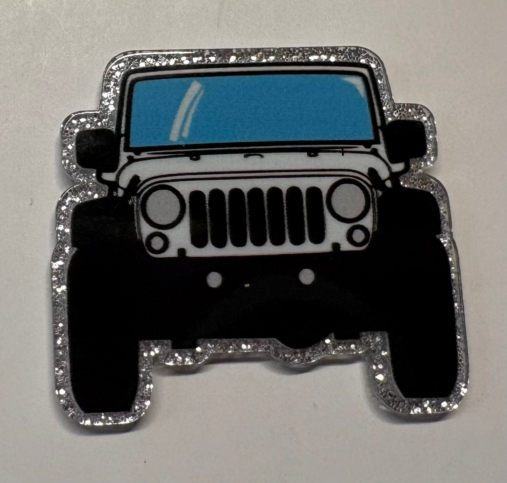 Silver Jeep Magnet