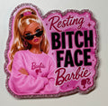 Resting Bitch Face Barbie Medium Magnet