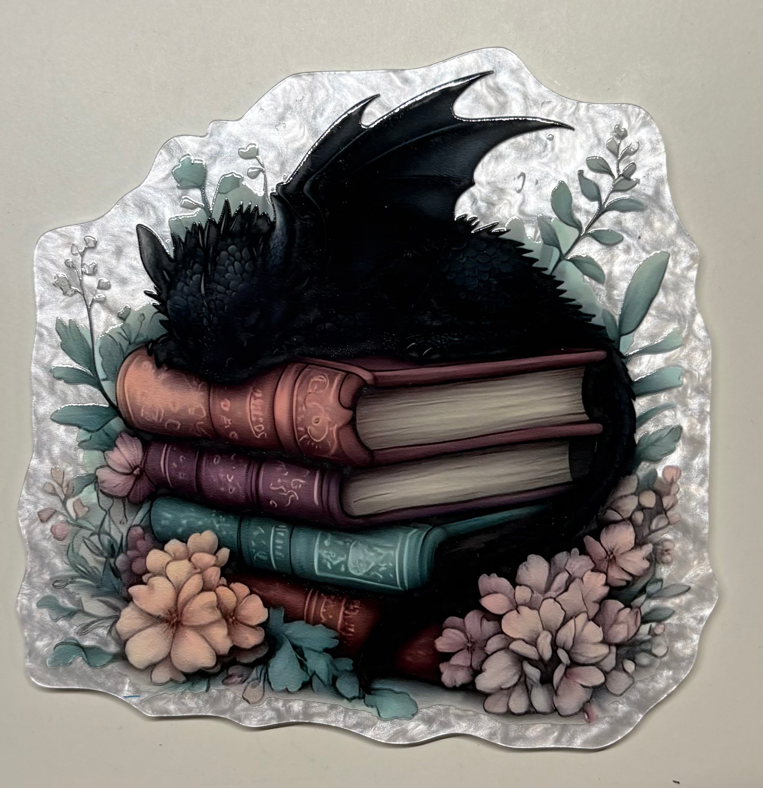 Dragon & Books Jumbo Magnet