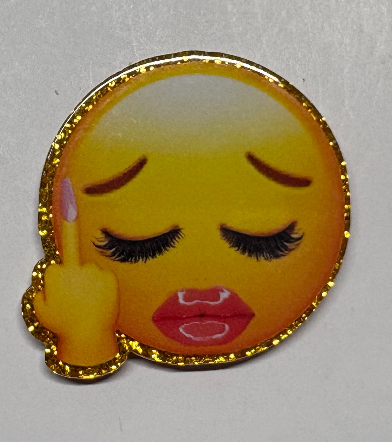 F Smiley Face Magnet