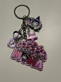 Pastel Goth "MAMA" Kuromi Junk Keychain 🌸