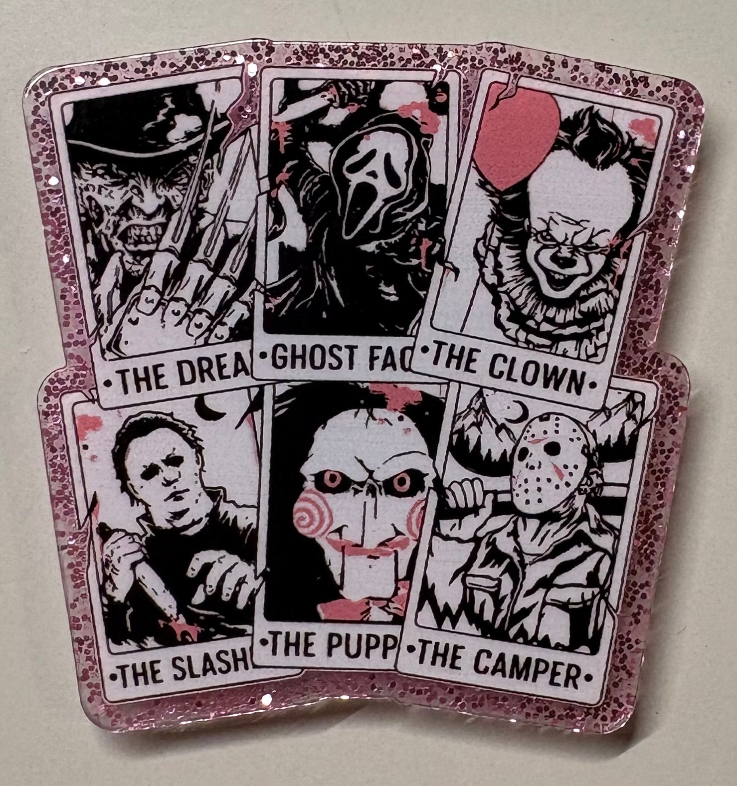 Tarot Card Horror Guys Magnet