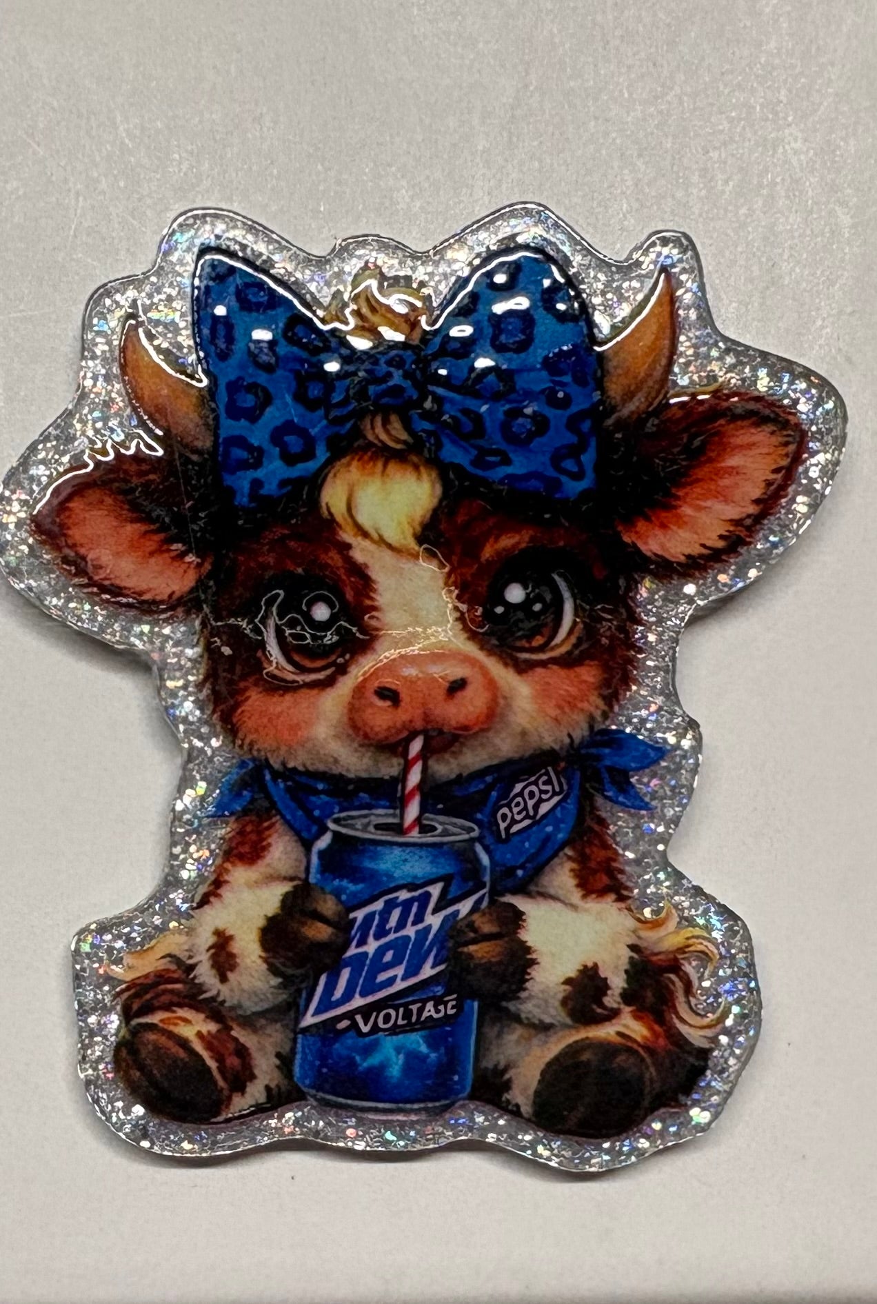 Blue Cow Magnet
