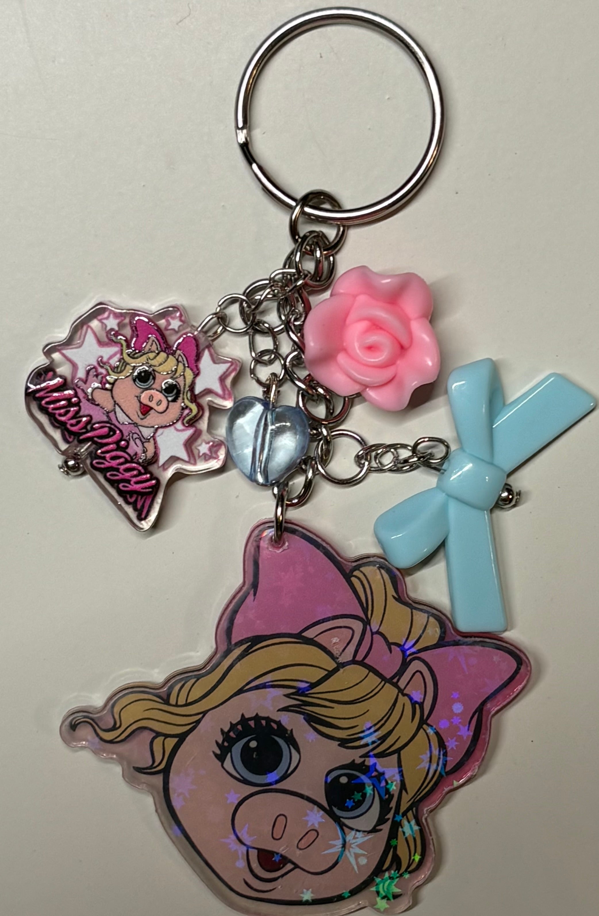 Miss Piggy Glam Maximalist Junk Keychain 🎀