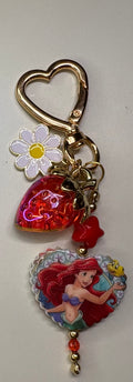 Part of Your World: Ariel & Strawberry Junk Keychain 🧜‍♀️