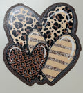 Animal Print Hearts Whimsical Jumbo Magnet
