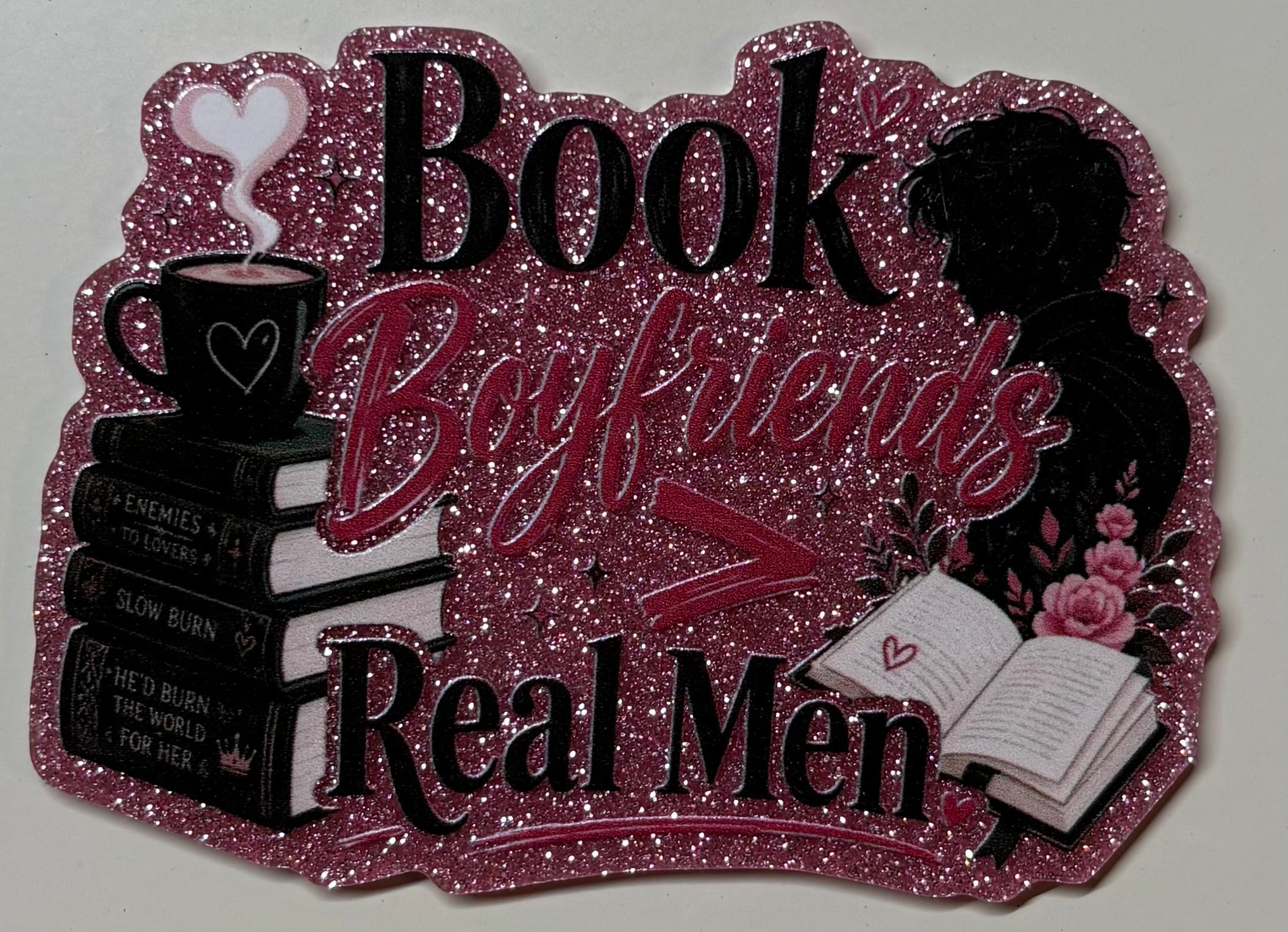 "Book Boyfriends > Real Men" Romance Reader Medium Magnet