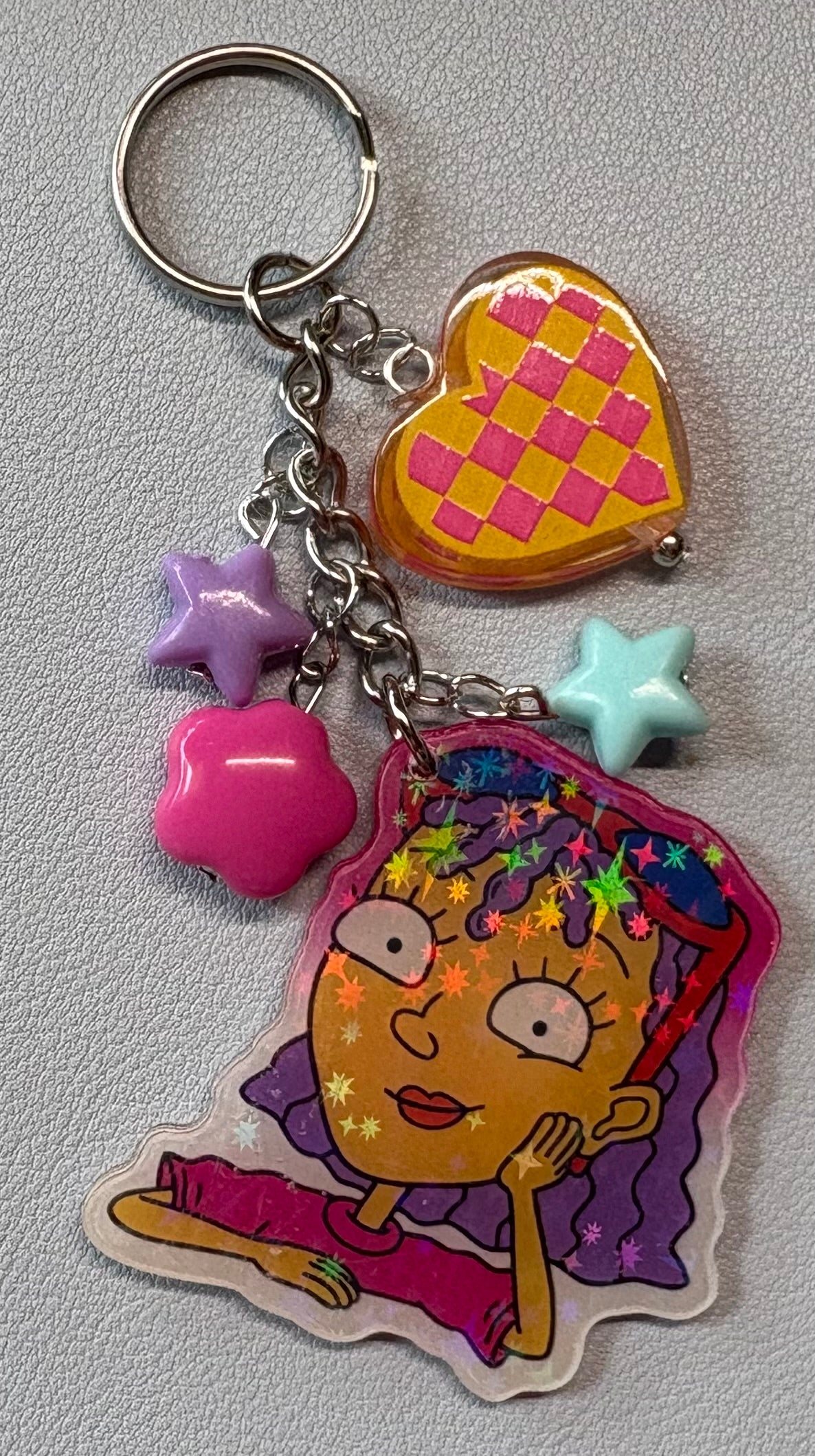 Holographic Reggie Keychain