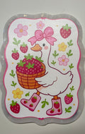 Goose & Strawberries Jumbo Magnet