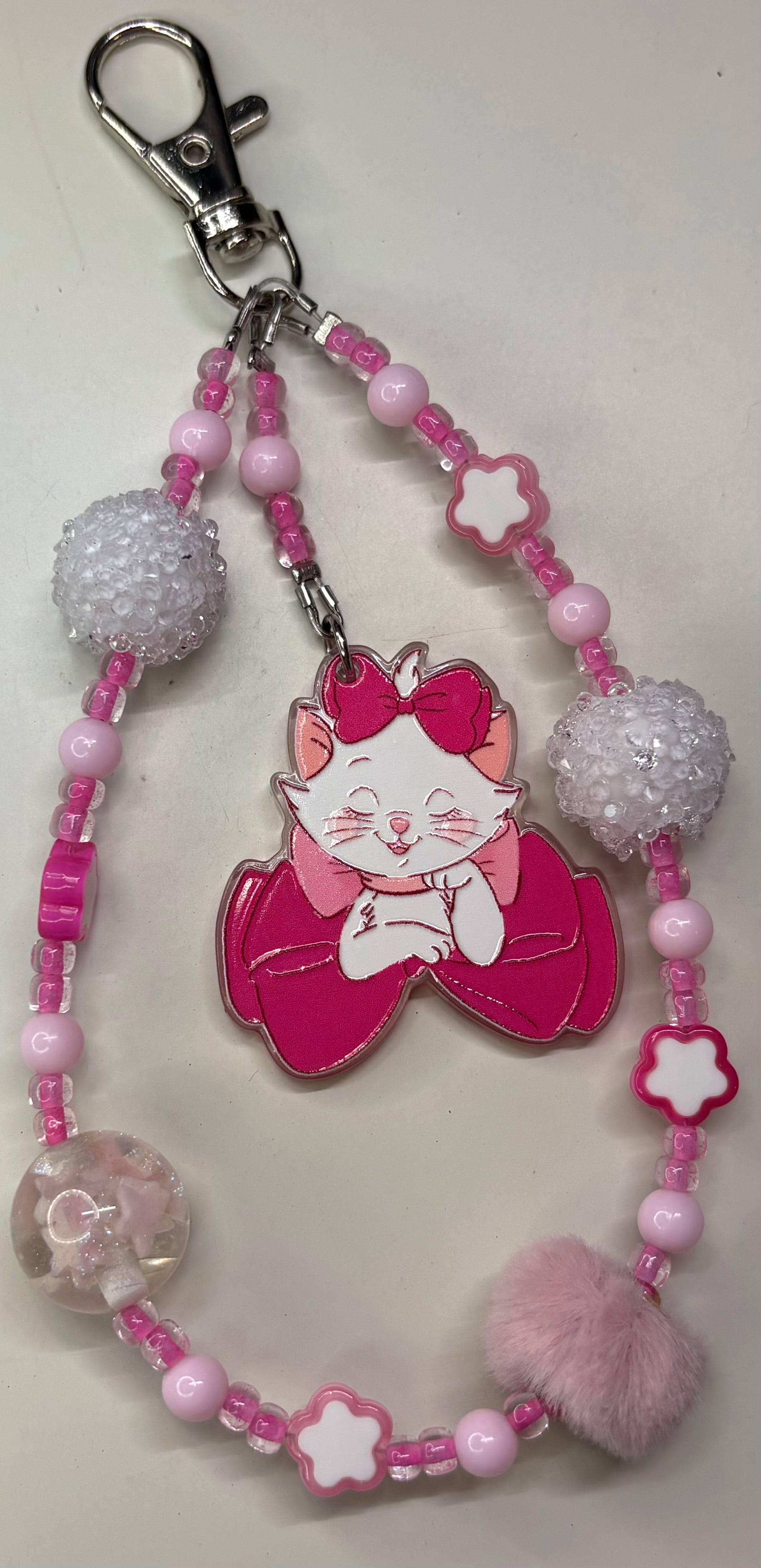 Pretty in Pink: Marie Beaded Bag Charm 🎀