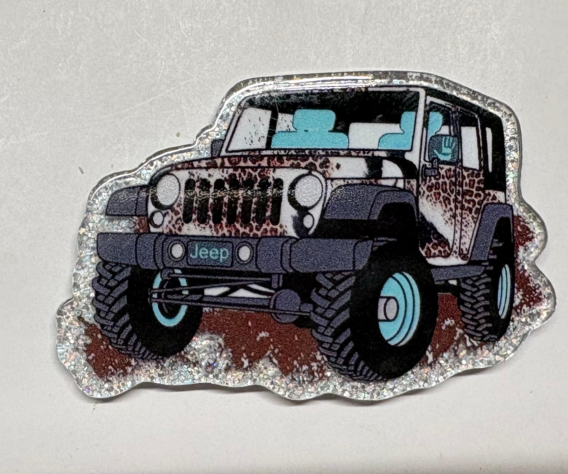 Cheetah Jeep Magnet