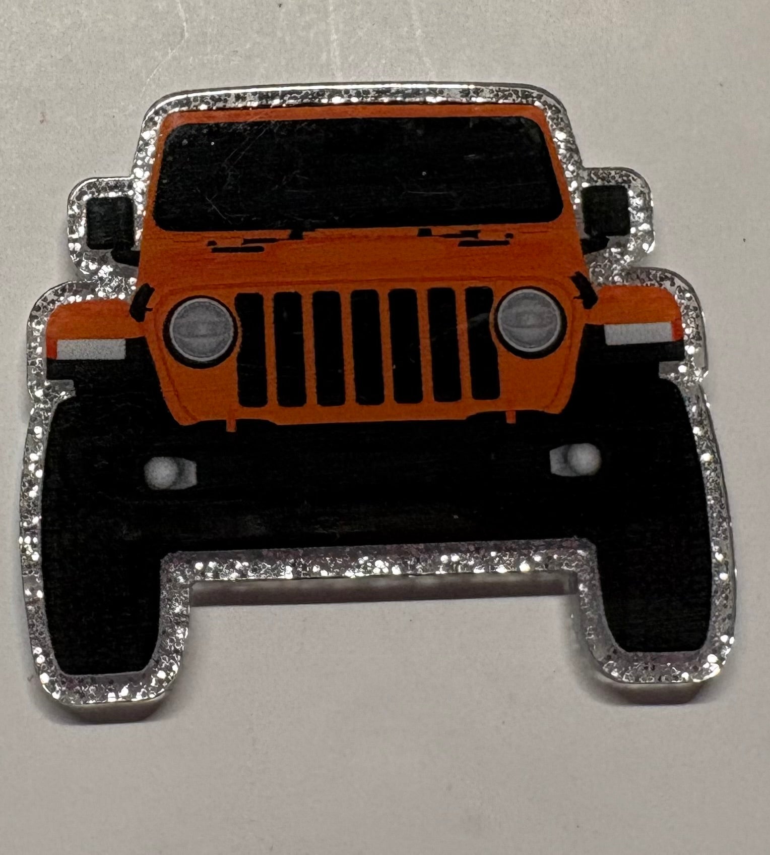 Orange Jeep Magnet