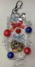 Fairest of Them All: Snow White Beaded Bag Charm 🍎