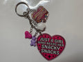 Just a Girl Junk Keychain