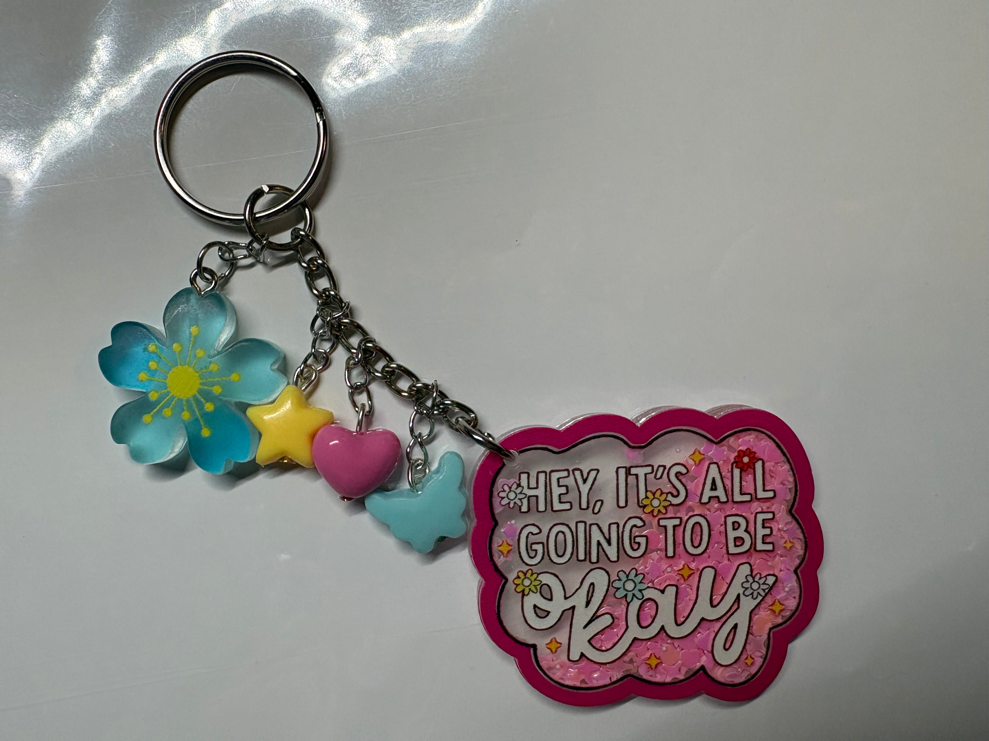 Okay Junk Keychain