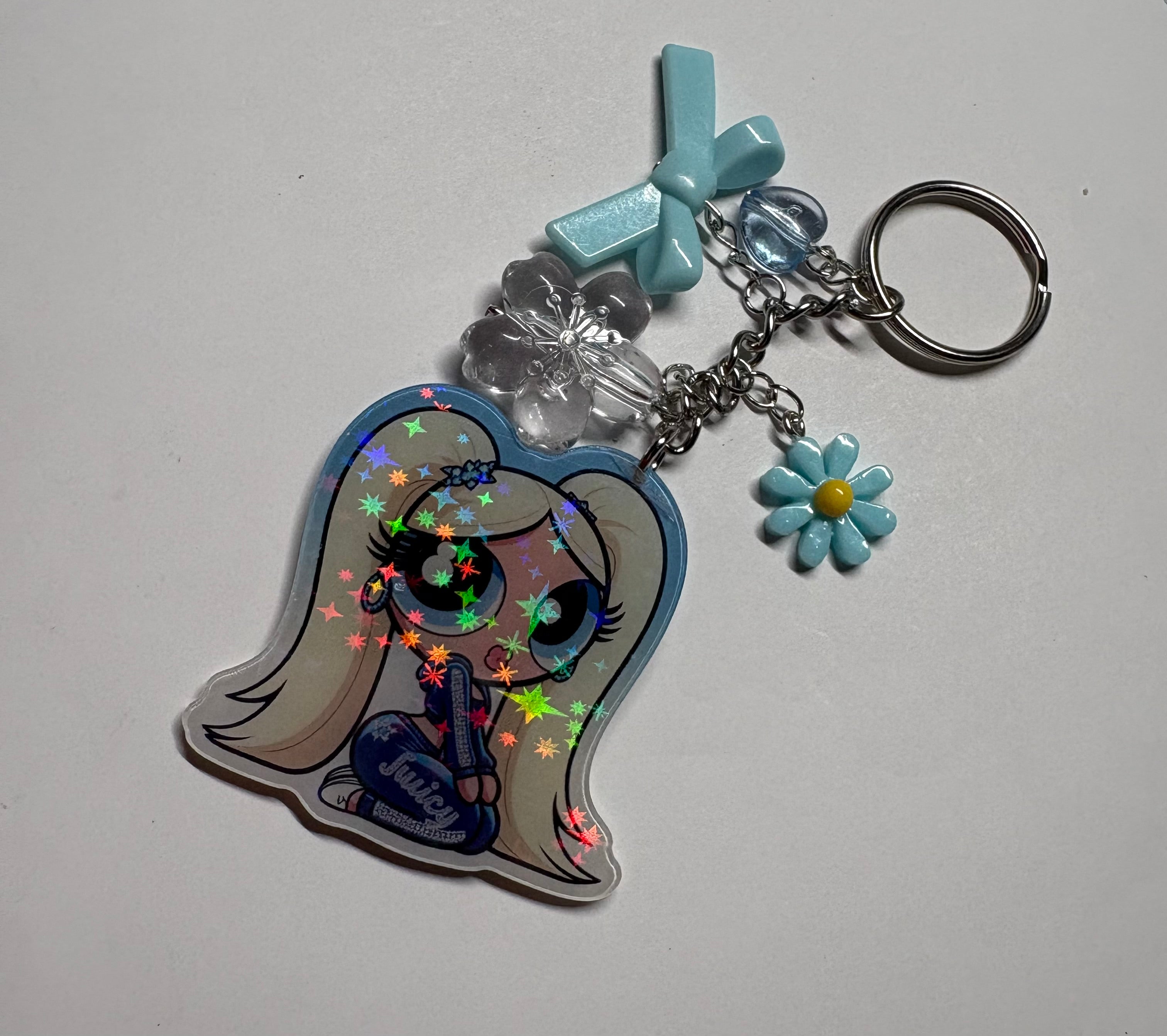 Holographic Junk Keychain