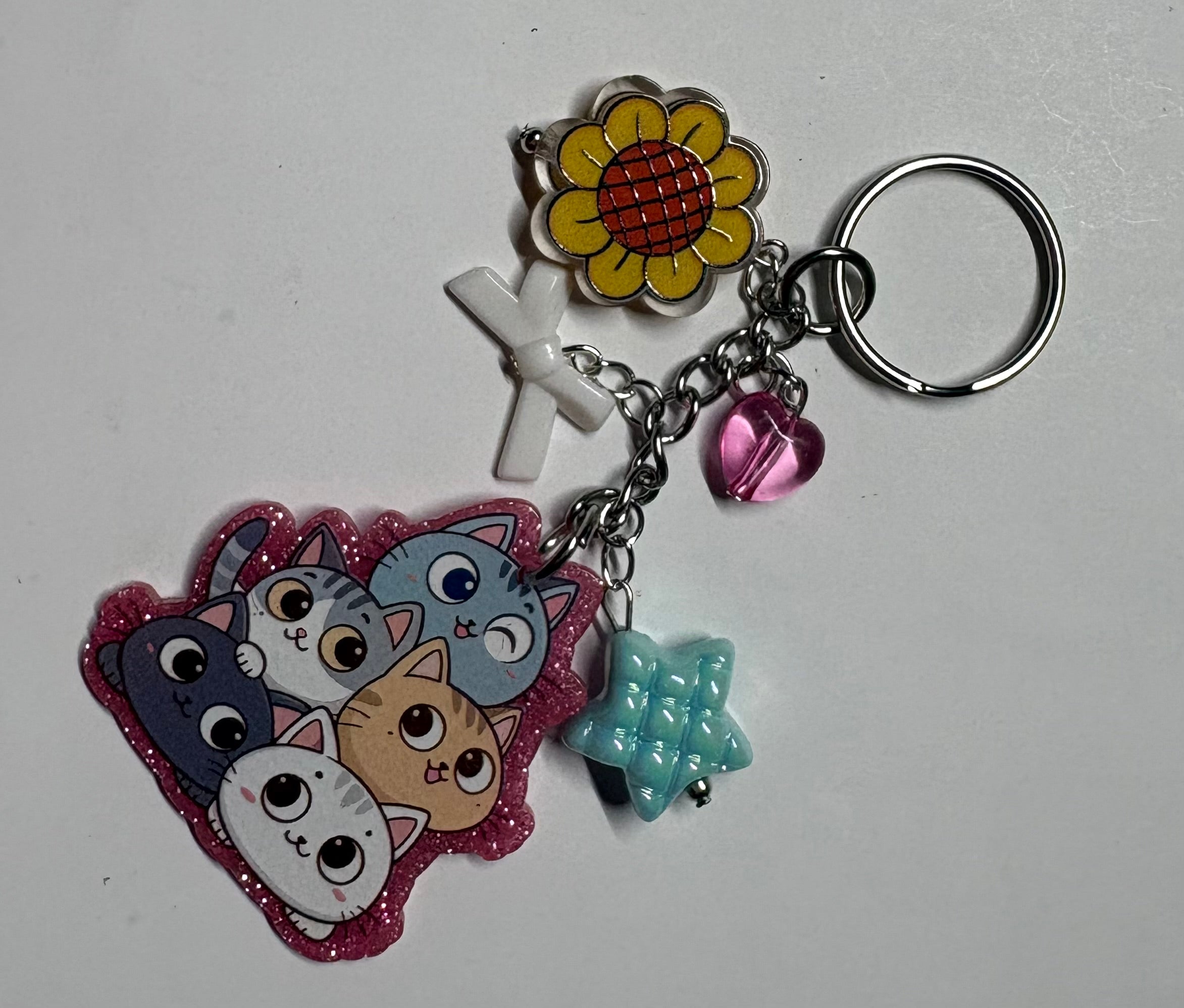 Cats Junk Keychain