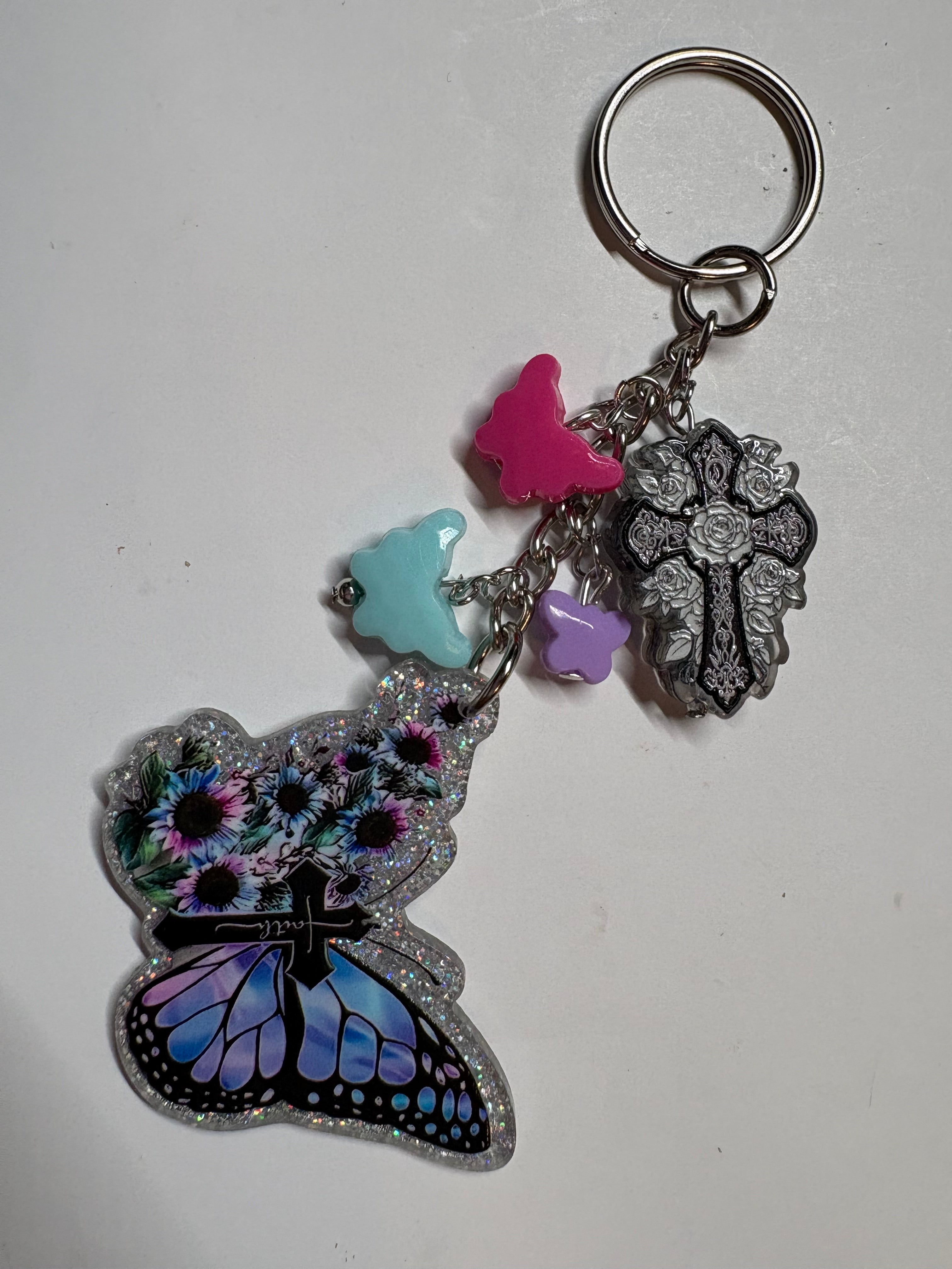 Butterfly Junk Keychain